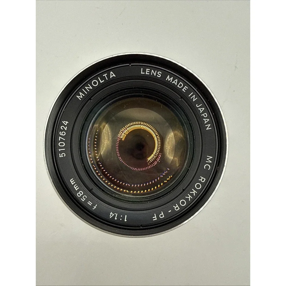 Minolta MC Rokkor-PF 58mm f/1.4 Lens Excellent condition